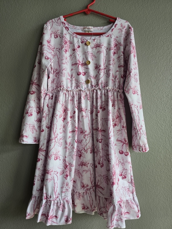 Clover Cottage Other - 🍒🎀 NWT Clover Cottage Cherry Toile Dress | Size 7/8 🎀🍒